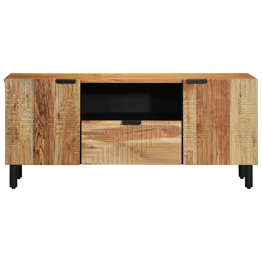vidaXL Unidades de TV Madera de Acacia Sólida 105 x 33,5 x 46 cm - Image 4
