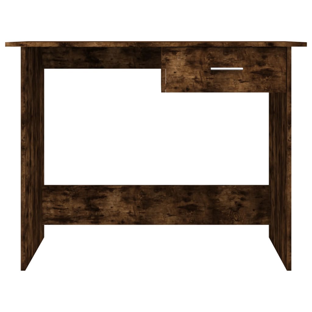 vidaXL Escritorio madera contrachapada roble ahumado 100x50x76 cm - Image 4