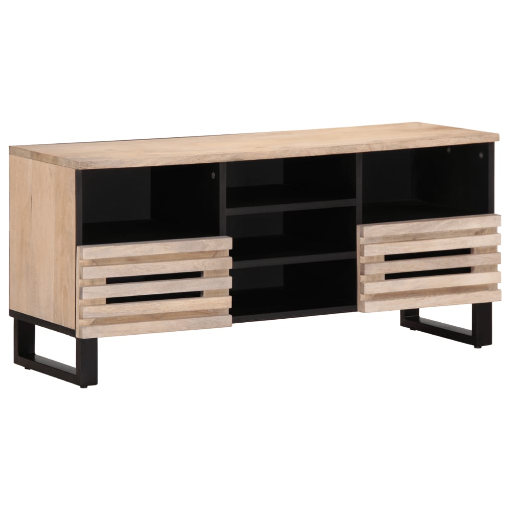 vidaXL Mueble de TV madera maciza de mango 100x34x46 cm
