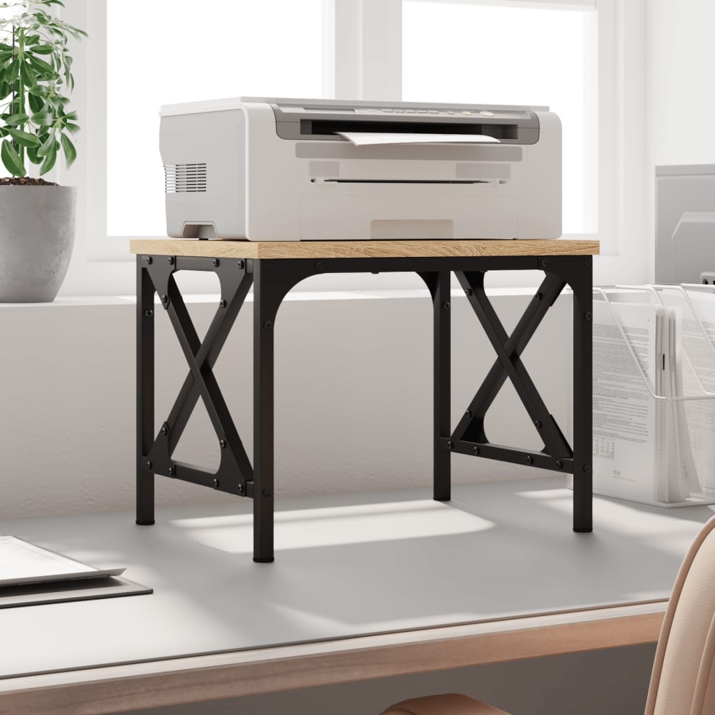 vidaXL Soporte de impresora madera ingeniería roble Sonoma 40x30x31 cm
