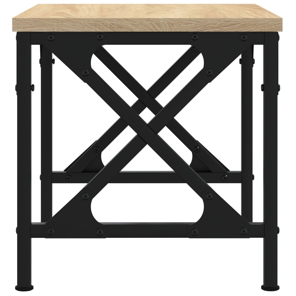 vidaXL Soporte de impresora madera ingeniería roble Sonoma 40x30x31 cm - Image 5