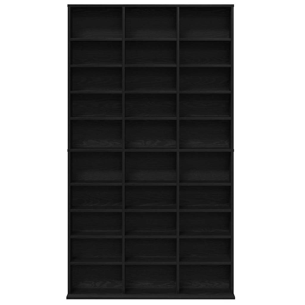 vidaXL Mueble para CD con estante Roble negro 101 x 23 x 177.5 cm - Image 6