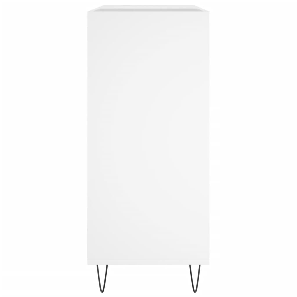 vidaXL Mueble para discos madera contrachapada blanco 84,5x38x89 cm - Image 5