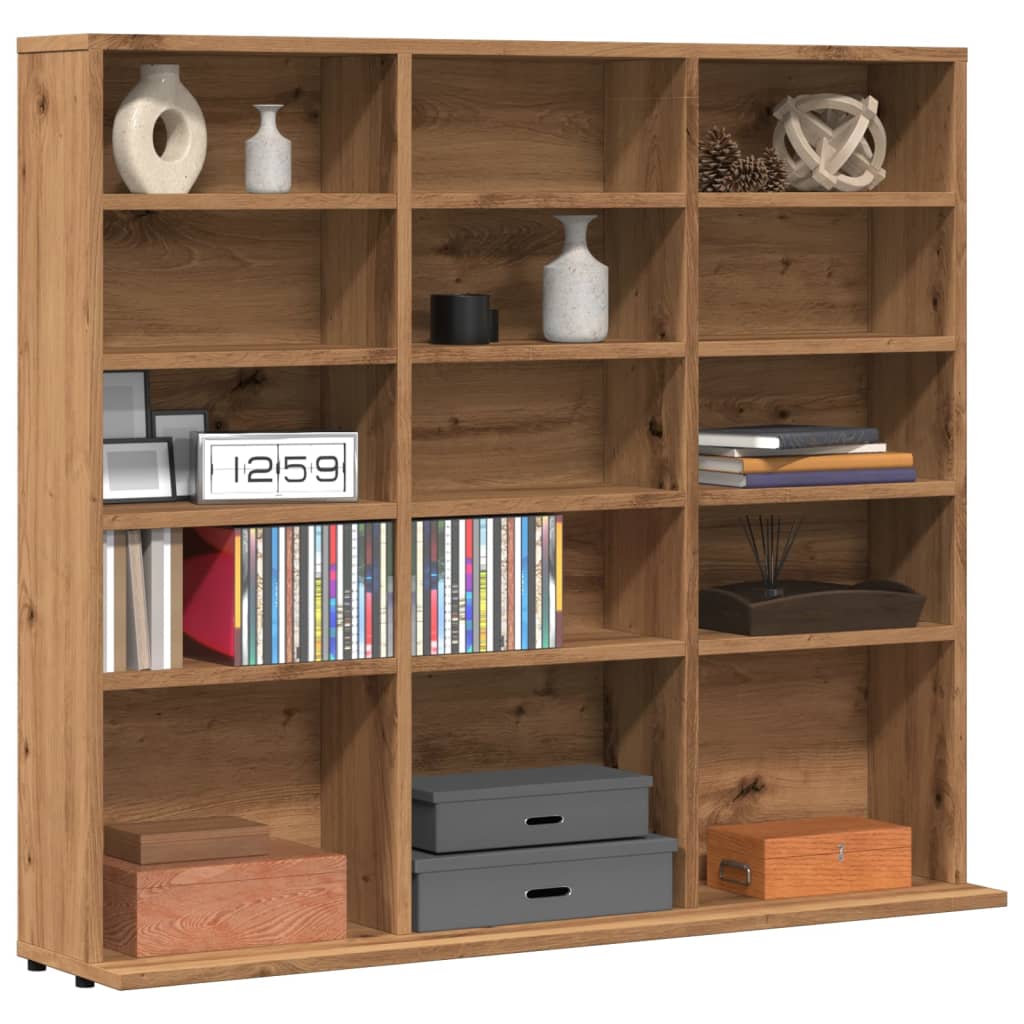 vidaXL Mueble de CD madera de ingeniería roble artisan 100x23x89,5 cm