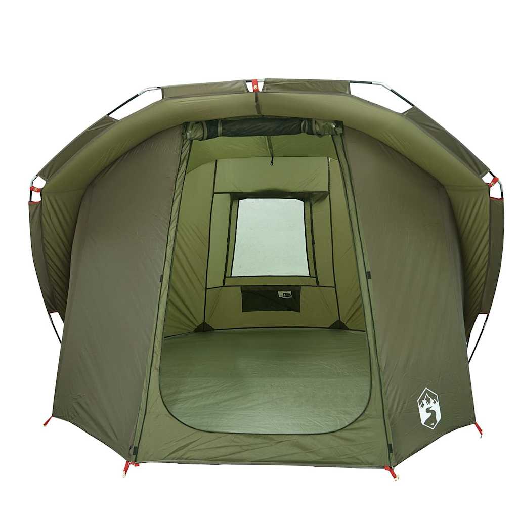 vidaXL Tienda de pesca 4 personas impermeable verde oliva - Image 6