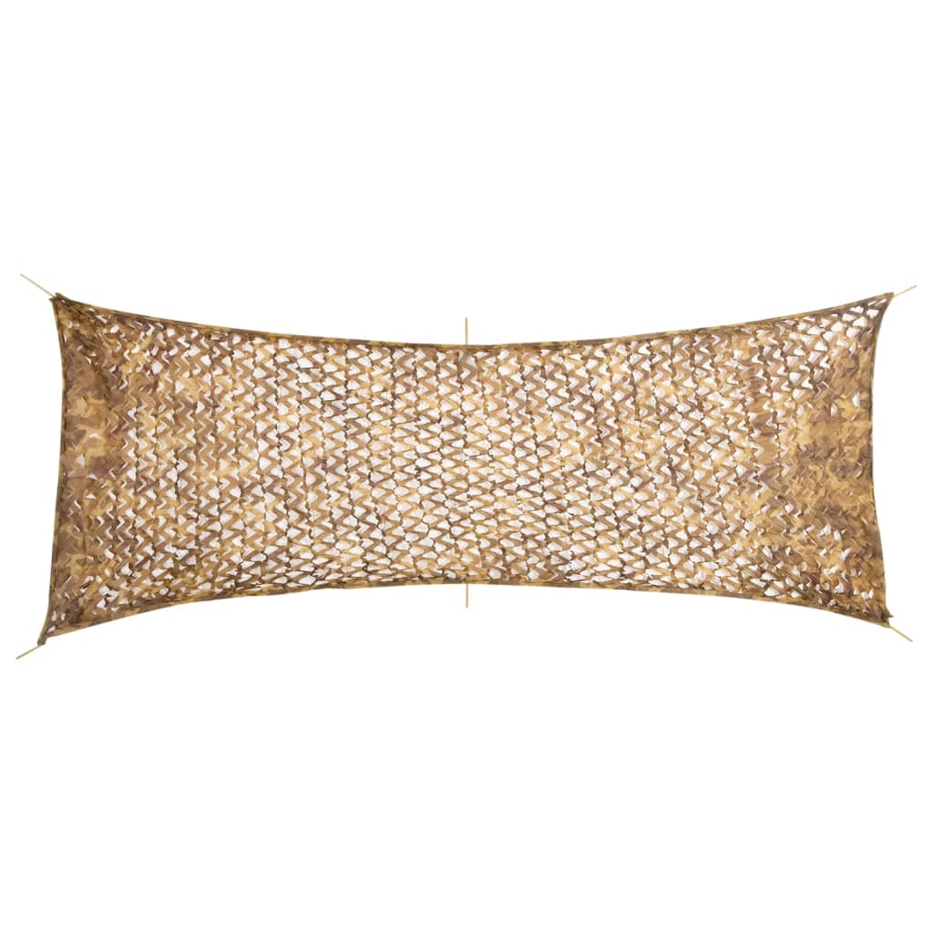 vidaXL Red de camuflaje con bolsa de almacenamiento arena 412x144 cm