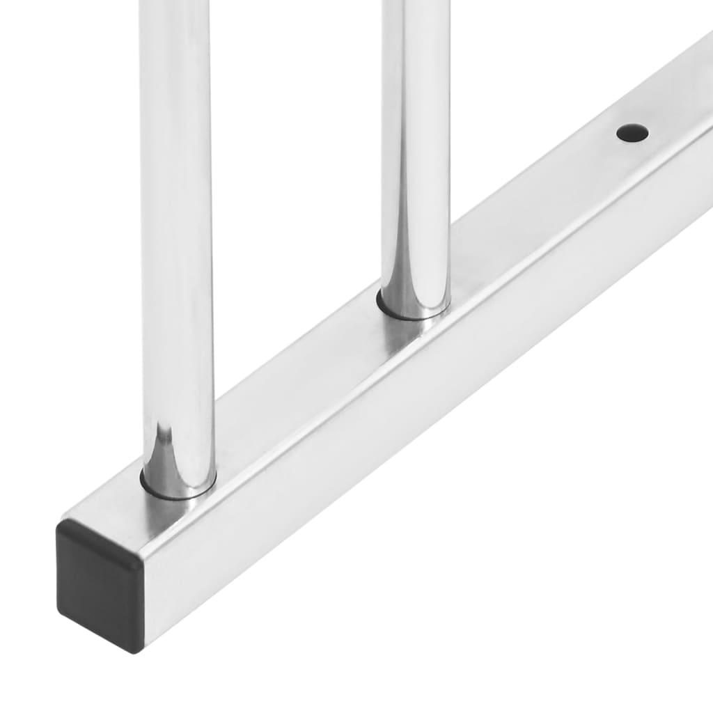 vidaXL Bicicletero para 6 bicicletas acero galvanizado - Image 4