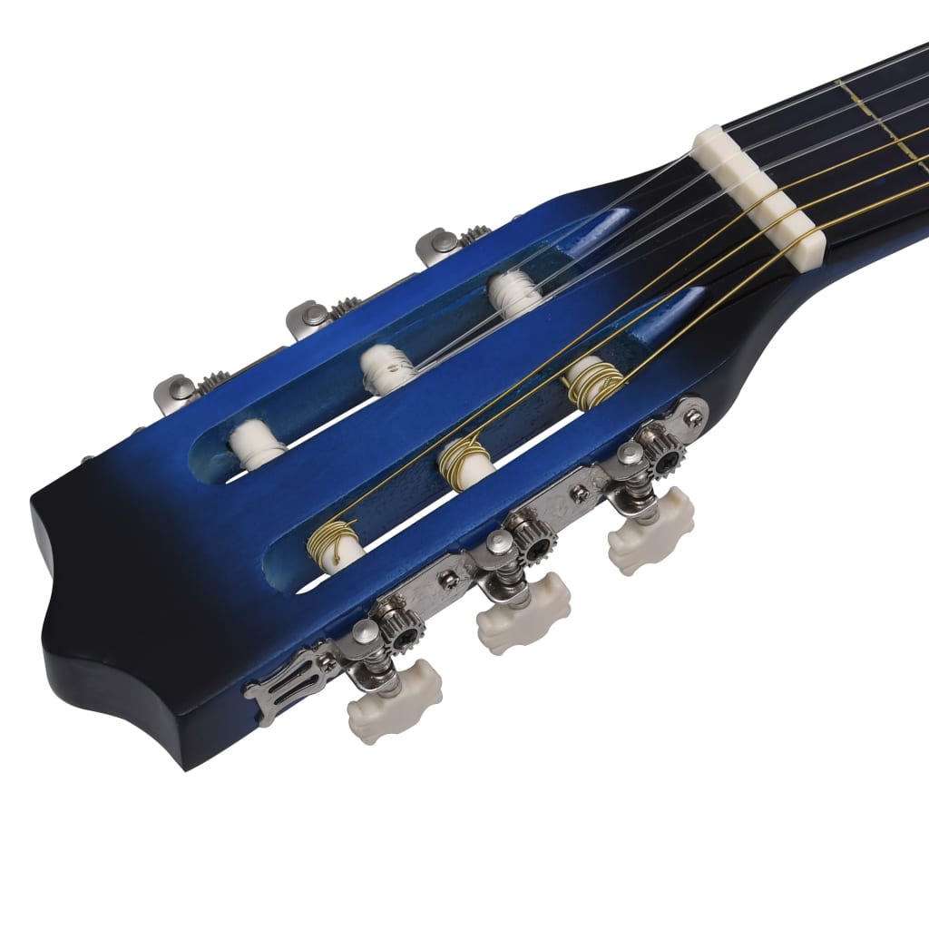 vidaXL Guitarra clásica para principiantes con funda azul 3/4 36" - Image 5