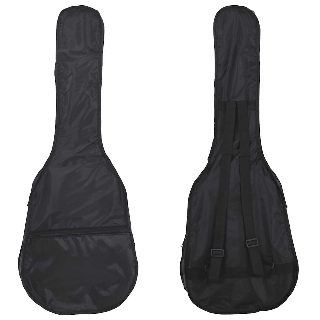 vidaXL Set de guitarra clásica para principiantes 8 pzas negro 1/2 34" - Image 4
