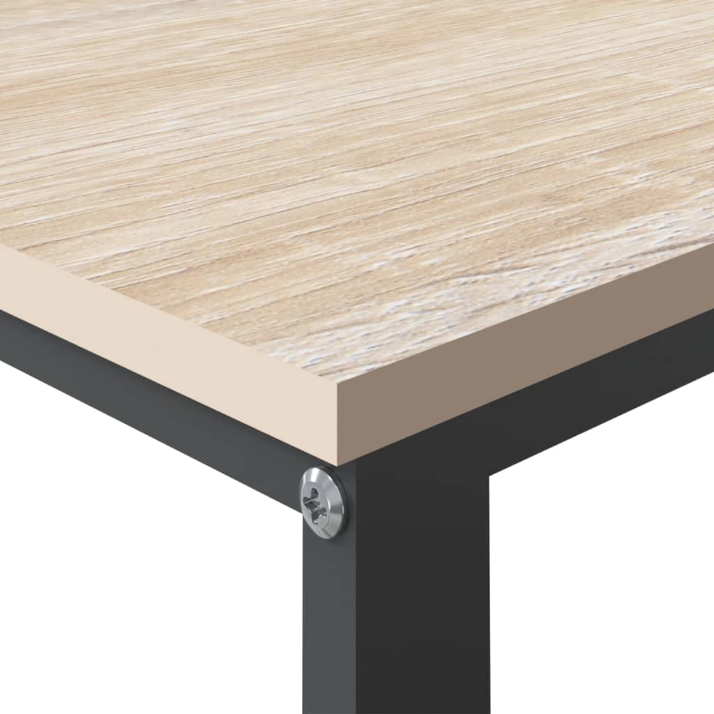 vidaXL Escritorio de ordenador madera de ingeniería negro y roble - Image 5