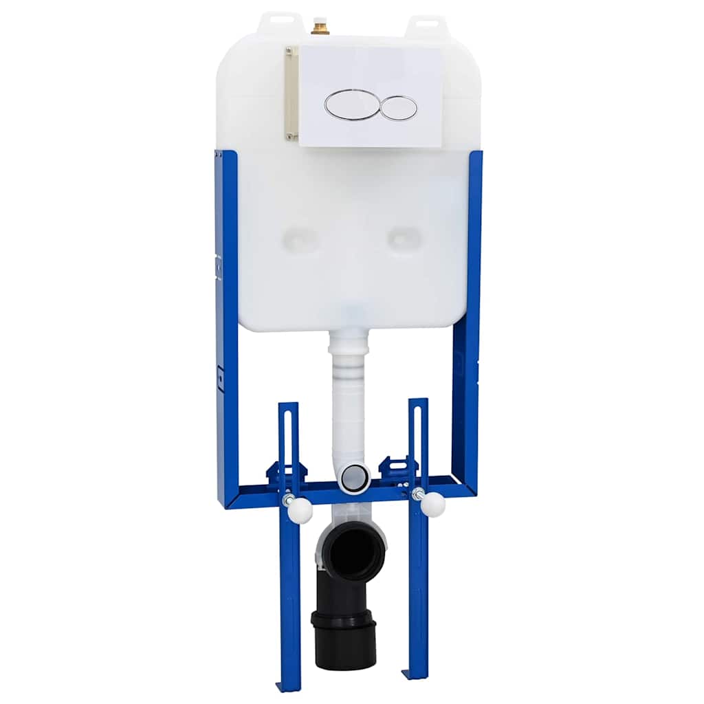 vidaXL Montagerahmen Weiß Stahl