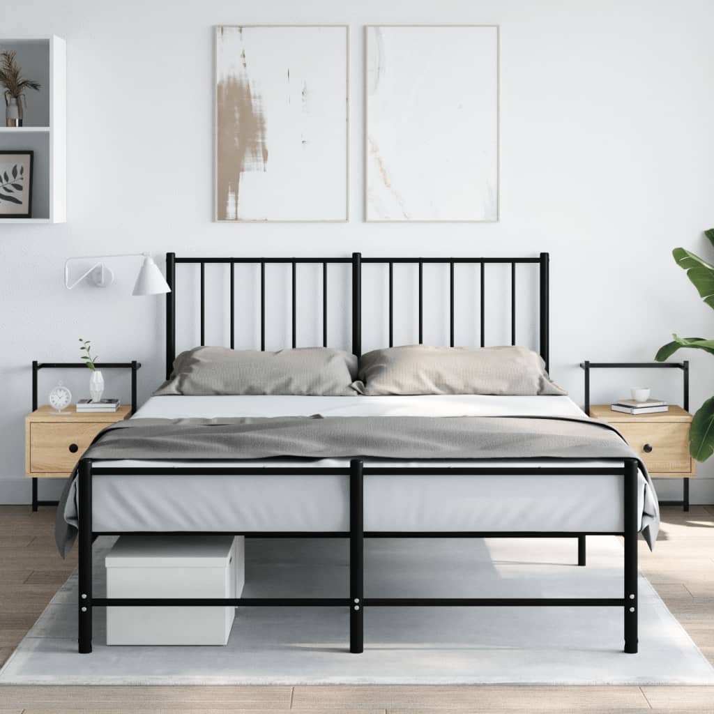 vidaXL Wand-Nachttische 2 Stk. Sonoma-Eiche 35x30x51 cm Holzwerkstoff