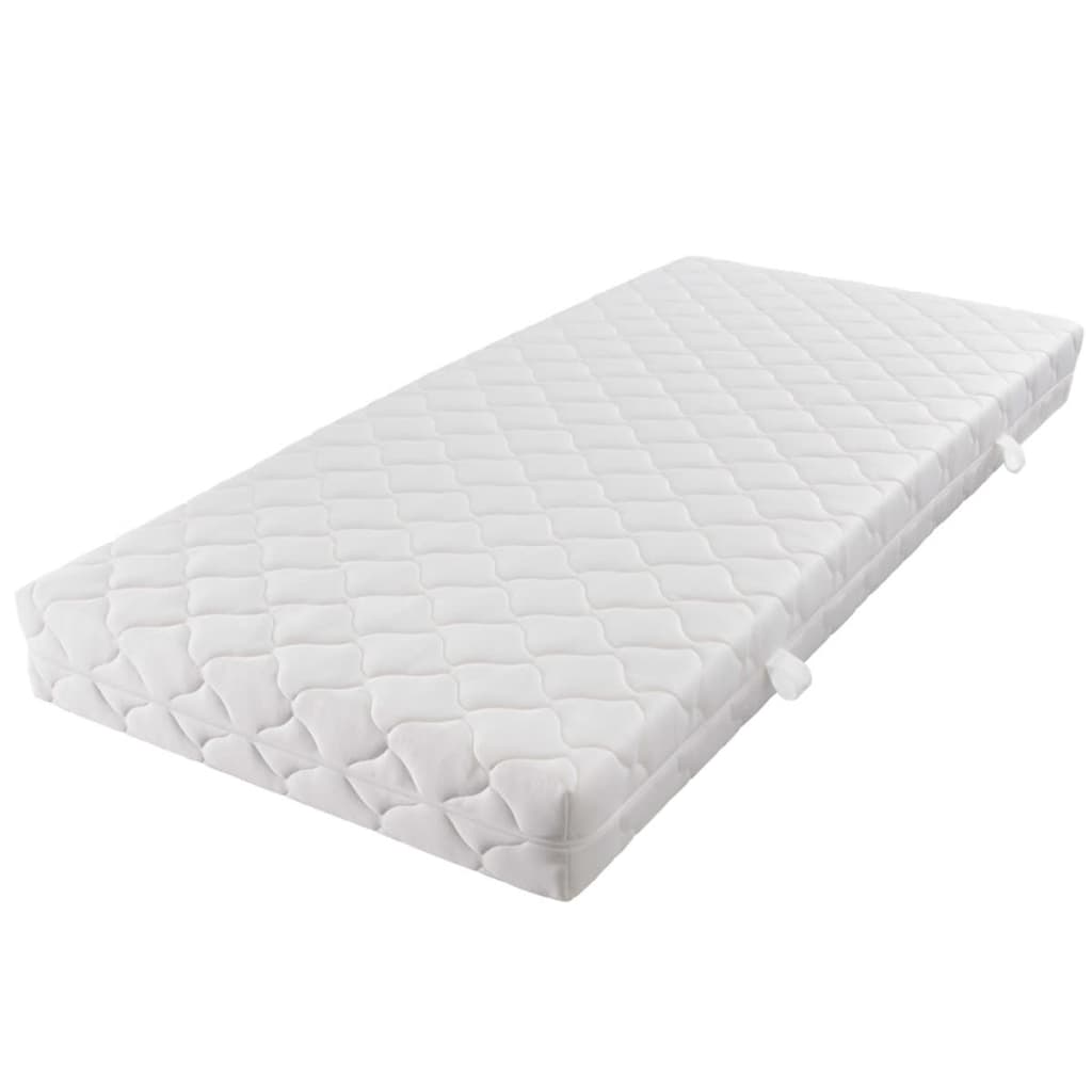 vidaXL Colchón con funda lavable de 200 x 180 x 17 cm H3