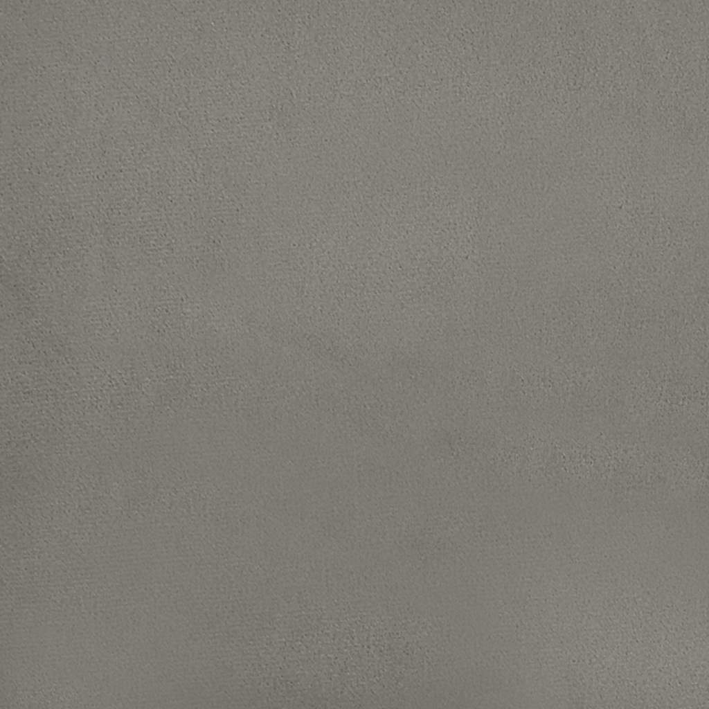 vidaXL Colchón de muelles ensacados terciopelo gris claro 80x220x20 cm - Image 6