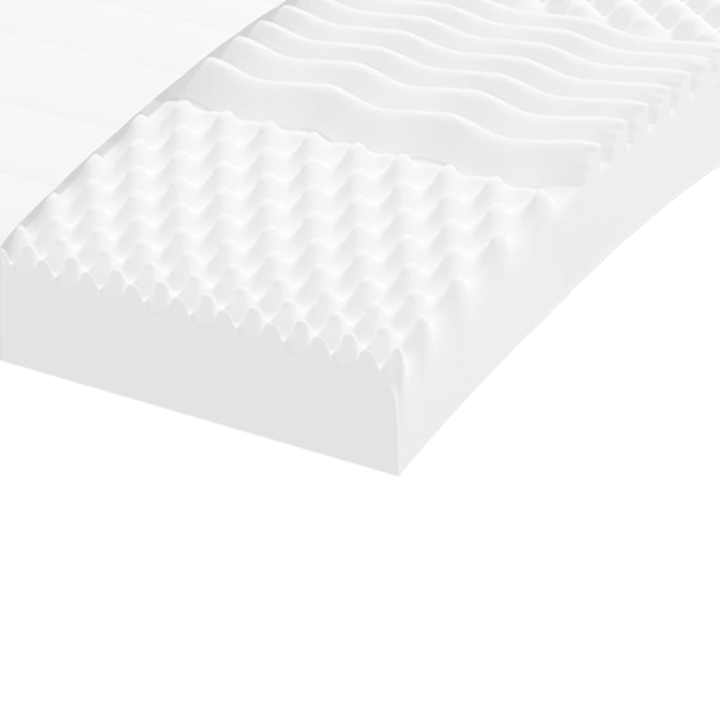 vidaXL Colchón de espuma de 7 zonas dureza 20 ILD blanco 160x200 cm - Image 6