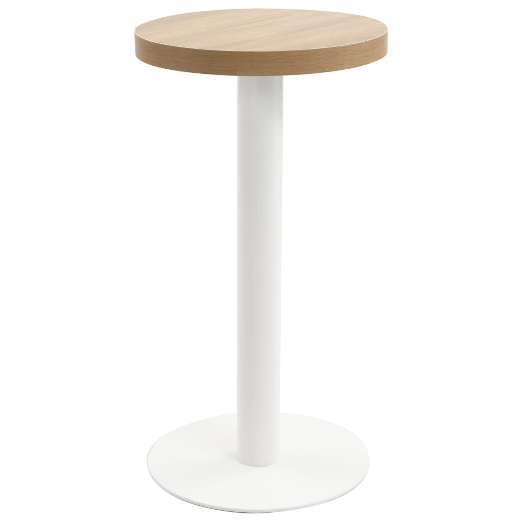 vidaXL Mesa de bistró MDF marrón claro 40 cm