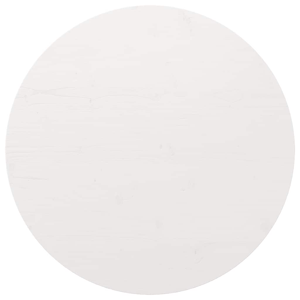 vidaXL Superficie de mesa madera maciza de pino blanco Ø90x2,5 cm