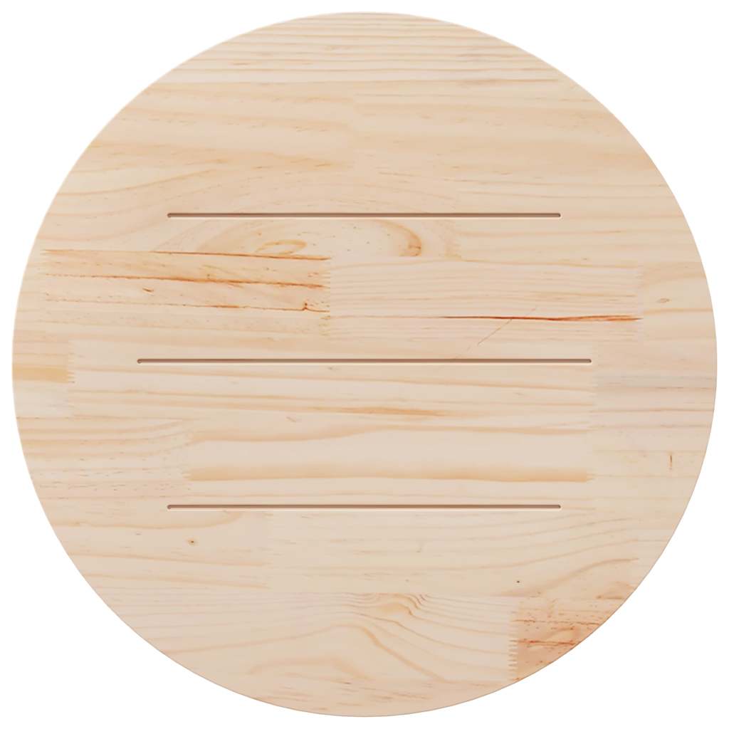 vidaXL Superficie de mesa madera maciza de pino blanco Ø90x2,5 cm - Image 4