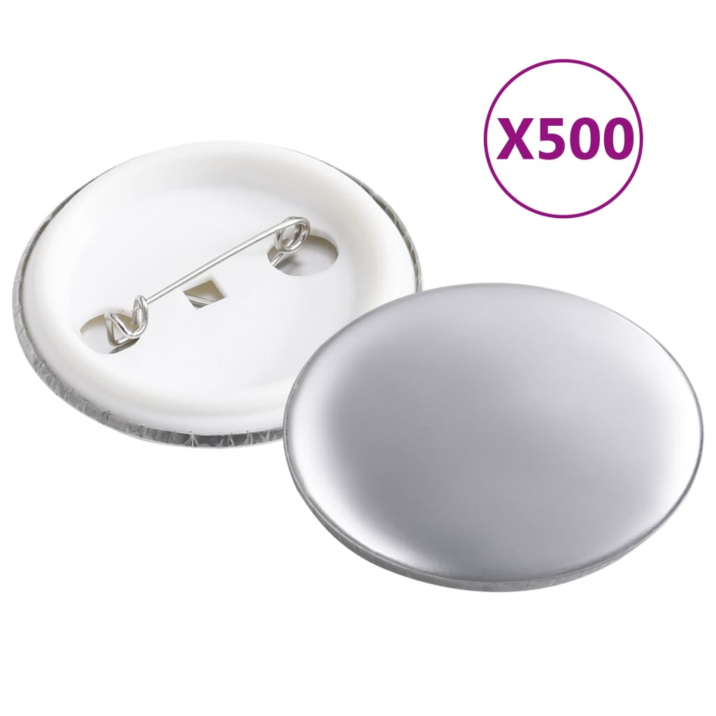 vidaXL Set de chapas 500 piezas 37 mm