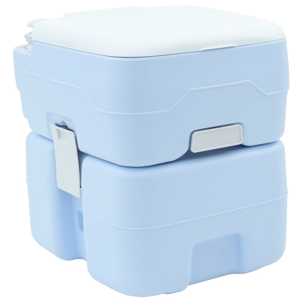 vidaXL Camping-Toilette Blau 41.5 x 36.5 x 42 cm