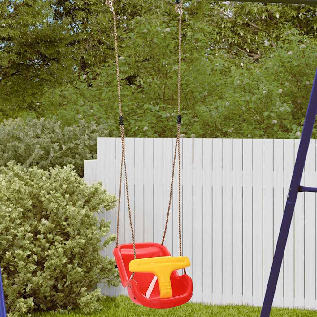 vidaXL Baby Schaukel Rot 36 x 43 x 42 cm Plastik