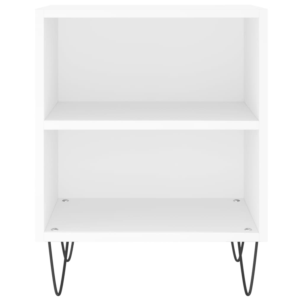 vidaXL Tables de chevet 2 pcs blanc 40x30x50 cm bois d'ingénierie - Image 5