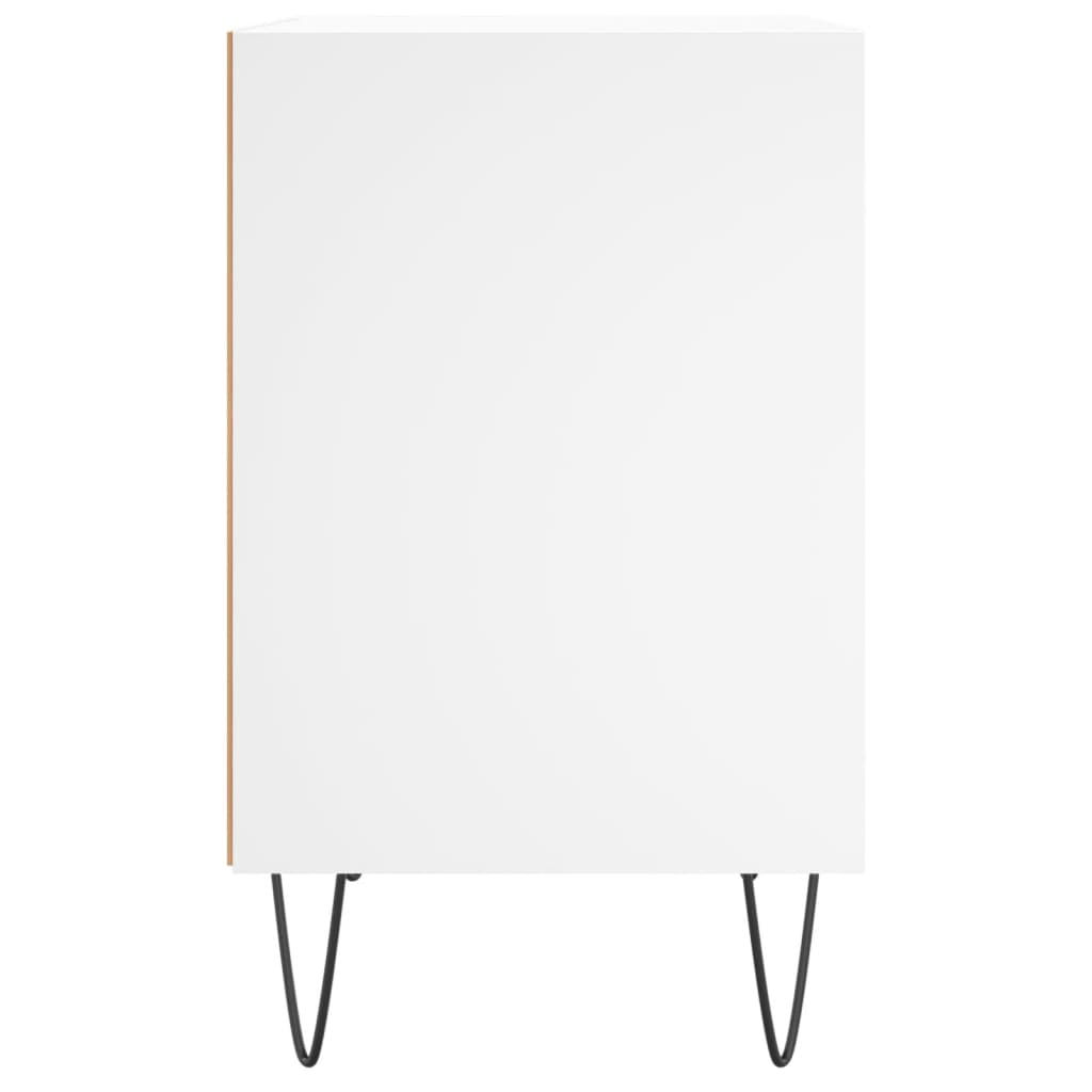 vidaXL Tables de chevet 2 pcs blanc 40x30x50 cm bois d'ingénierie - Image 6