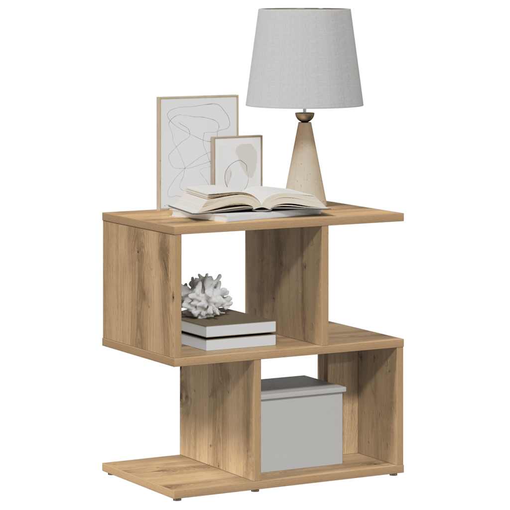 vidaXL Tables de chevet 2 pcs chêne artisanal bois d'ingénierie