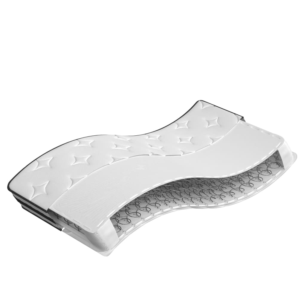 vidaXL Matelas à ressorts bonnell moyen 100x200 cm