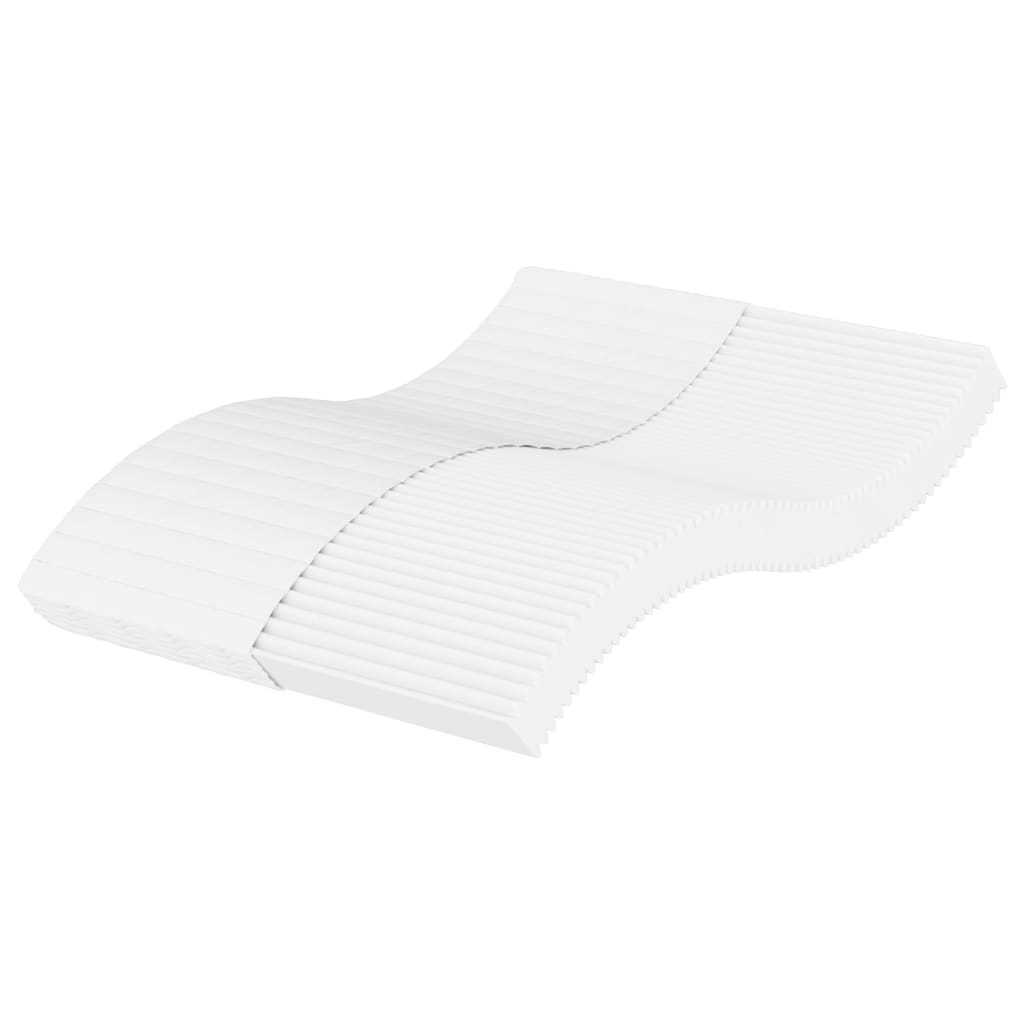 vidaXL Matelas en mousse blanc 140x190 cm dureté H2 H3