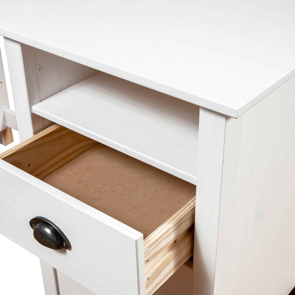 vidaXL Escritorio Hill Range madera de pino blanco 150x50x74 cm - Image 6