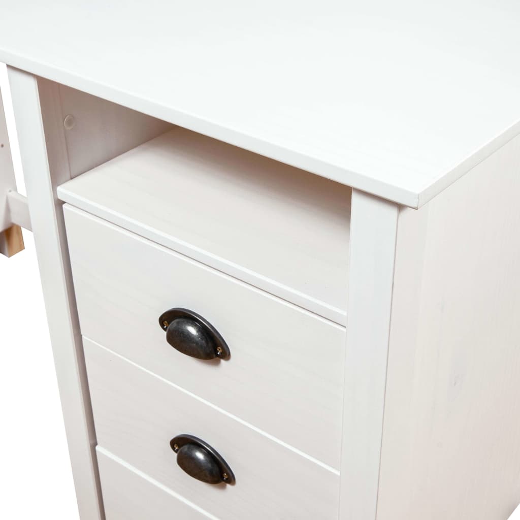vidaXL Escritorio Hill Range madera de pino blanco 150x50x74 cm - Image 5