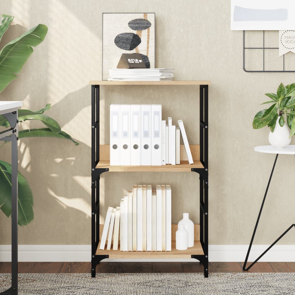 vidaXL Bücherregal Sonoma-Eiche 50x33x82 cm Holzwerkstoff