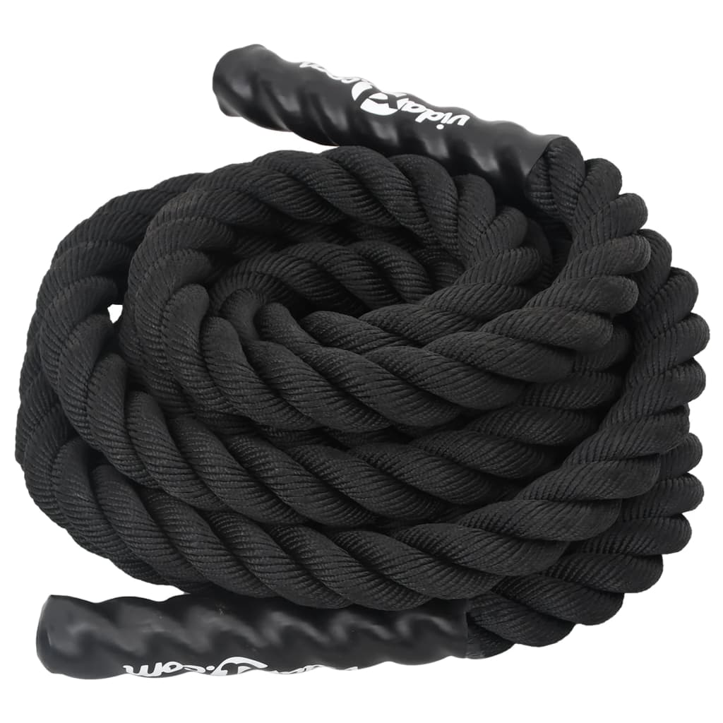 vidaXL Battle Rope Schwarz 6 m 4,5 kg Polyester - Image 3