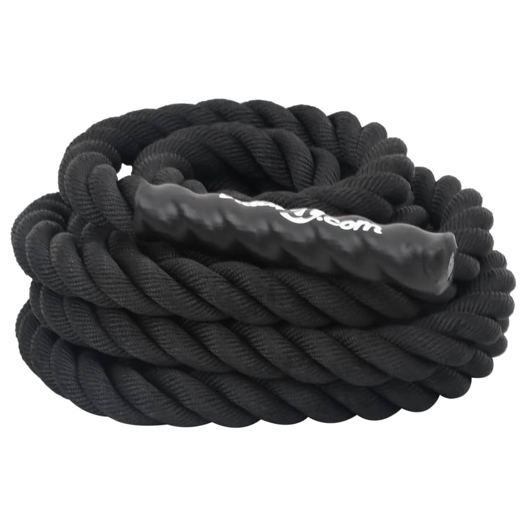 vidaXL Battle Rope Schwarz 6 m 4,5 kg Polyester - Image 5