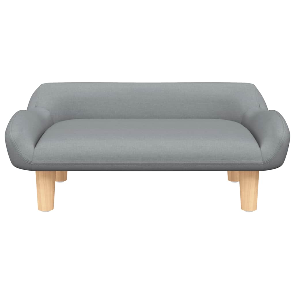 vidaXL Lit pour chien gris clair 70x40x24 cm tissu - Image 3