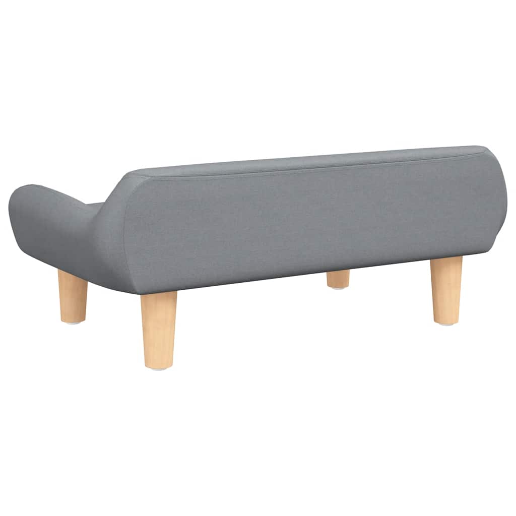 vidaXL Lit pour chien gris clair 70x40x24 cm tissu - Image 5