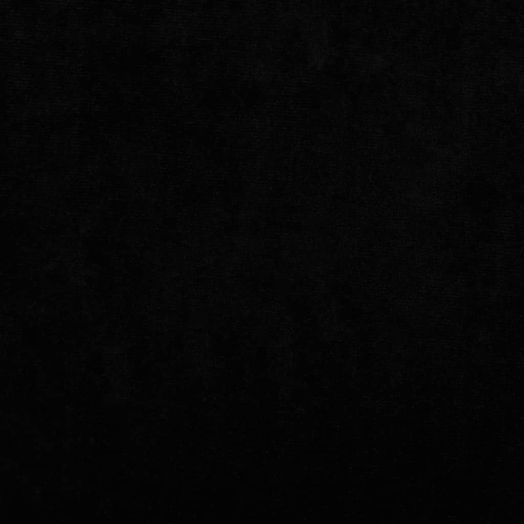 vidaXL Lit pour chien noir 100x50x21 cm velours - Image 6