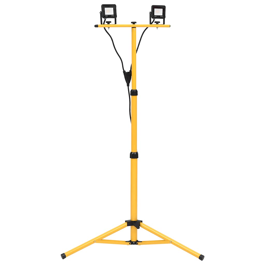 vidaXL Projecteur à LED avec trépied 2x10 W Blanc chaud