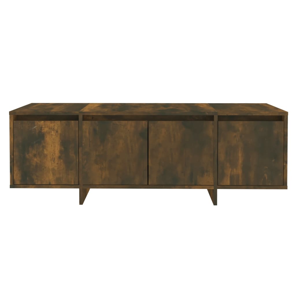 vidaXL Mueble de TV madera contrachapada roble ahumado 120x30x40,5 cm - Image 6
