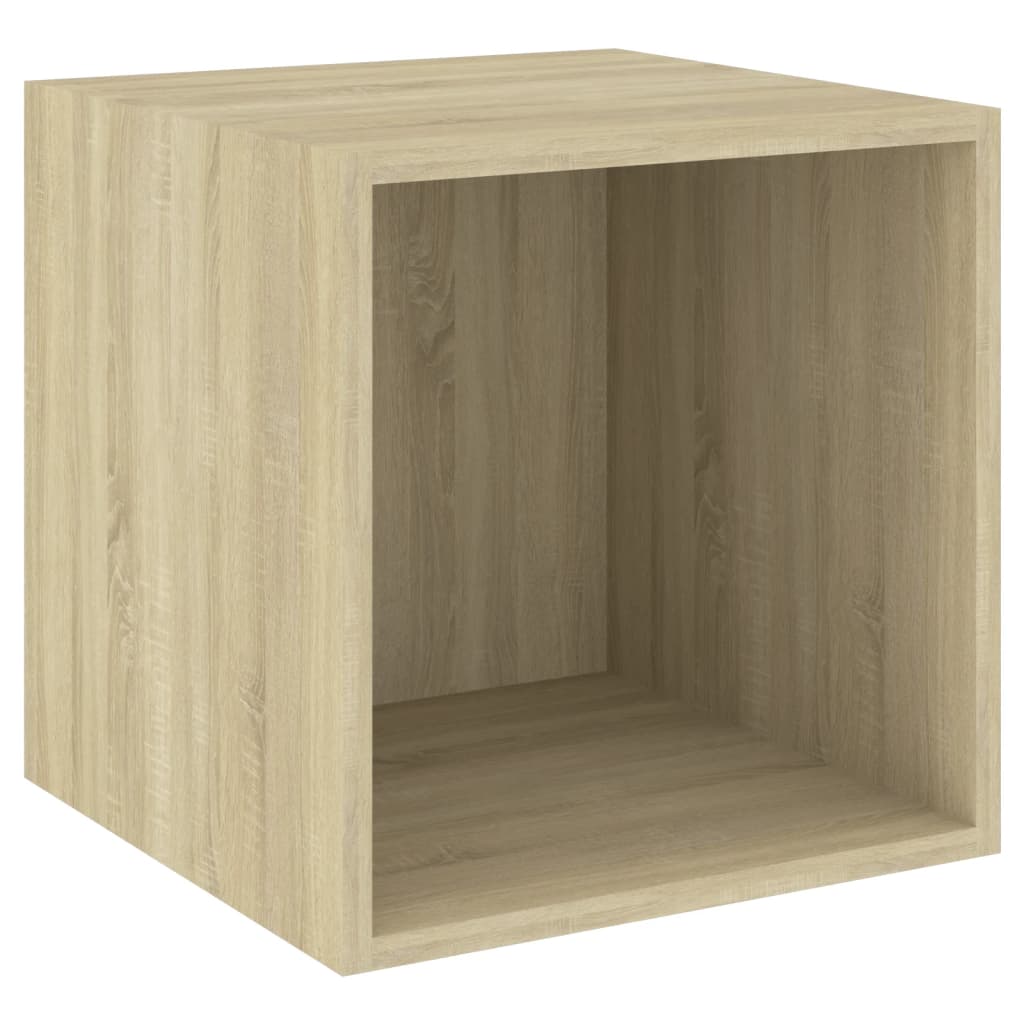 vidaXL Juego de muebles de salón 3 pzas madera ingeniería roble Sonoma - Image 4