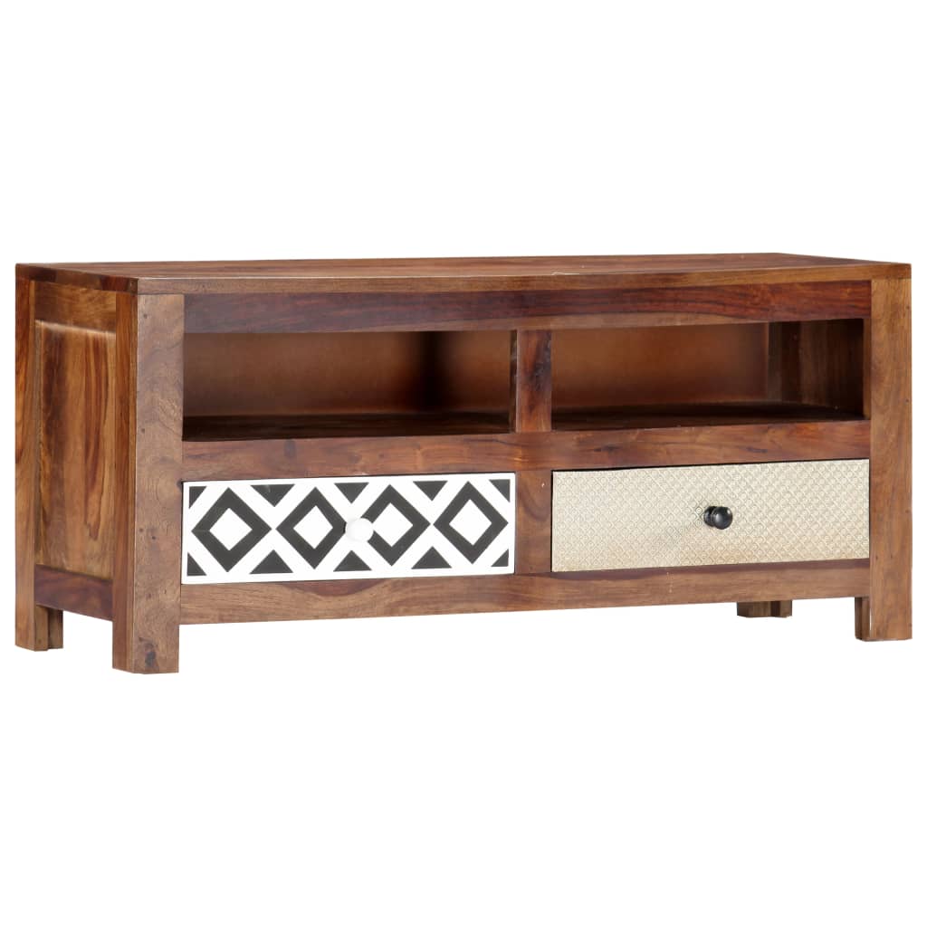 vidaXL Mueble de TV madera maciza de acacia 90x30x40 cm