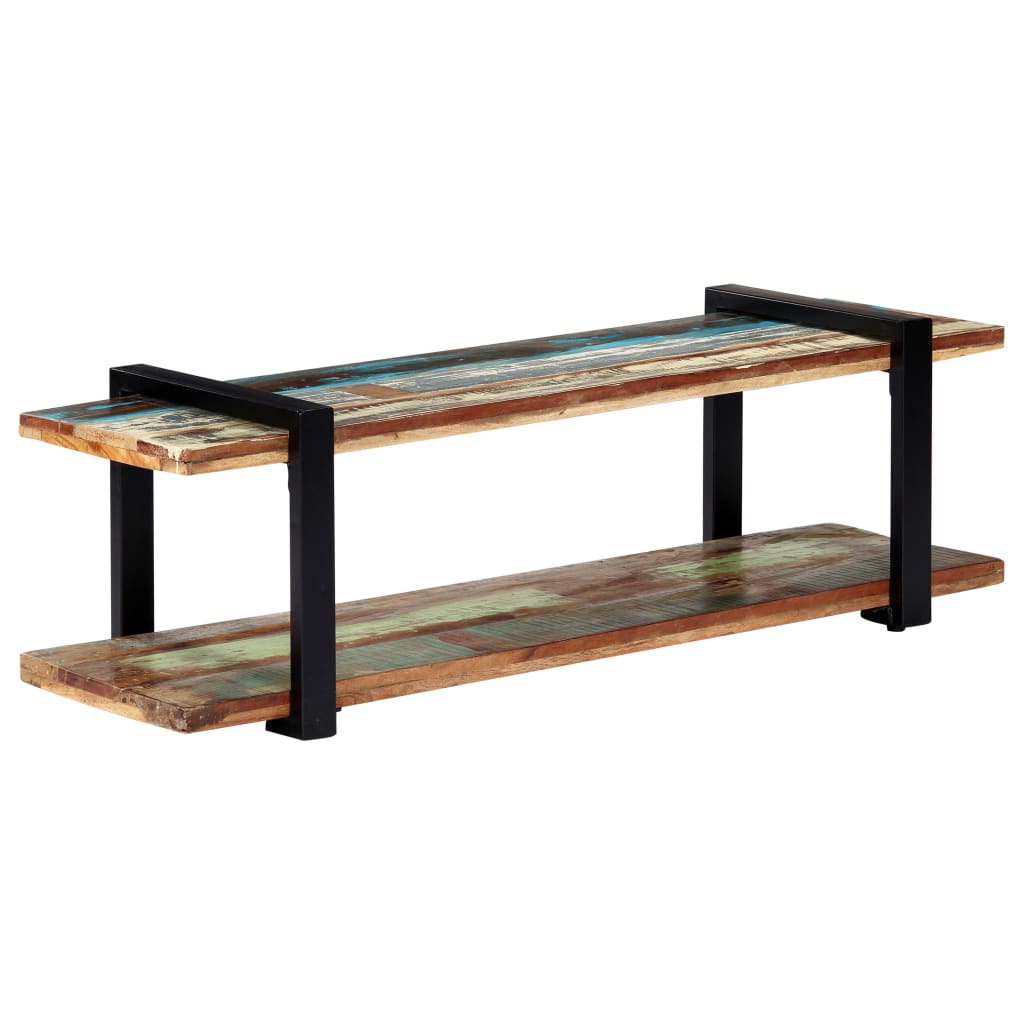 vidaXL Mueble para TV de madera maciza reciclada 130x40x40 cm