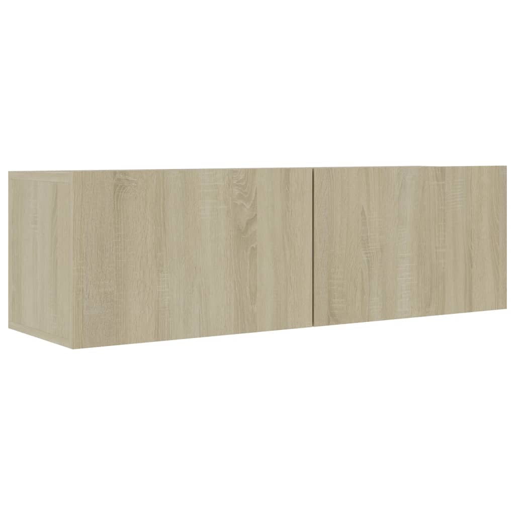 vidaXL Juego de muebles de salón 4 piezas roble Sonoma 100x30x30 cm - Image 5