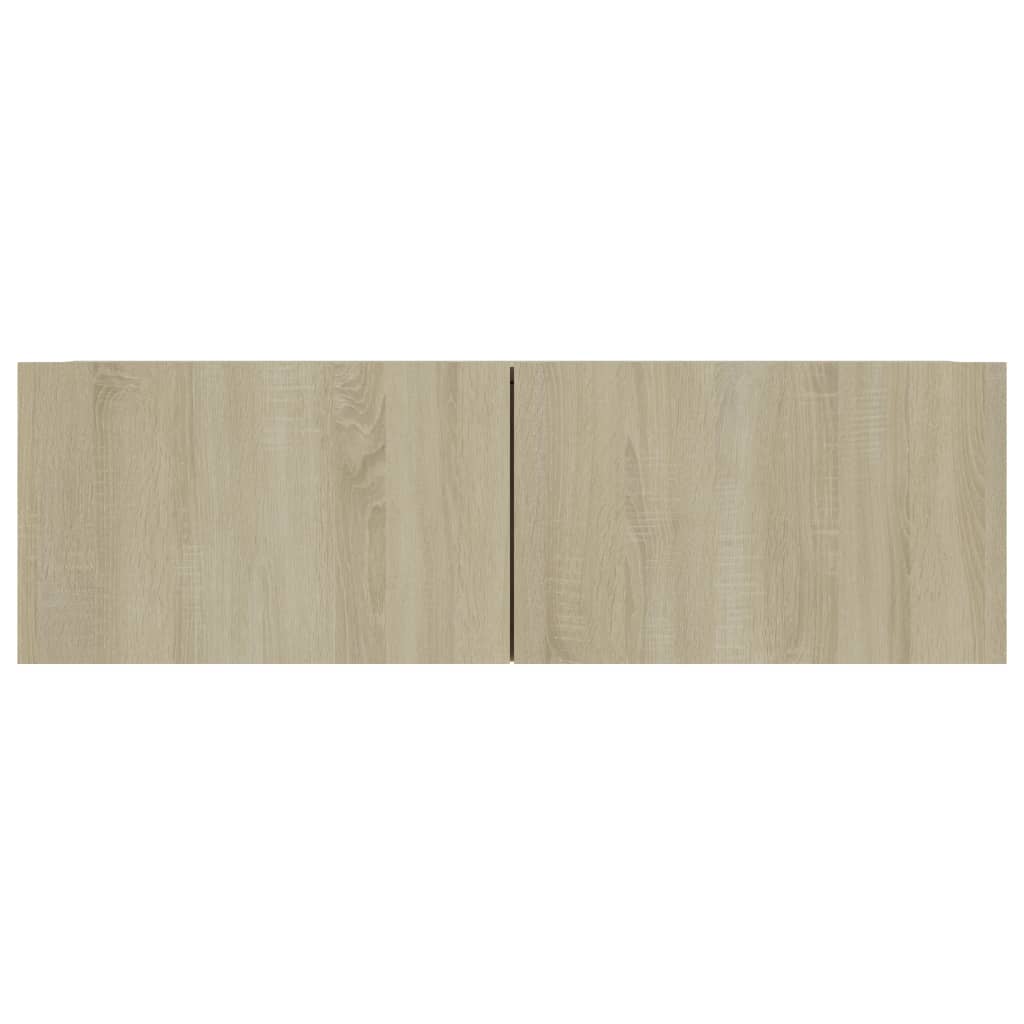 vidaXL Juego de muebles de salón 4 piezas roble Sonoma 100x30x30 cm - Image 6