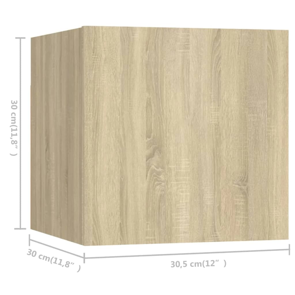vidaXL Juego de muebles de salón 6 piezas roble Sonoma - Image 6