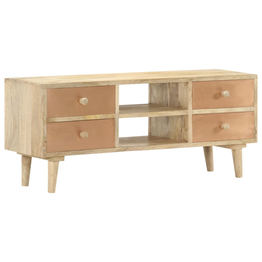 vidaXL Mueble para TV madera maciza de mango 110x30x45 cm