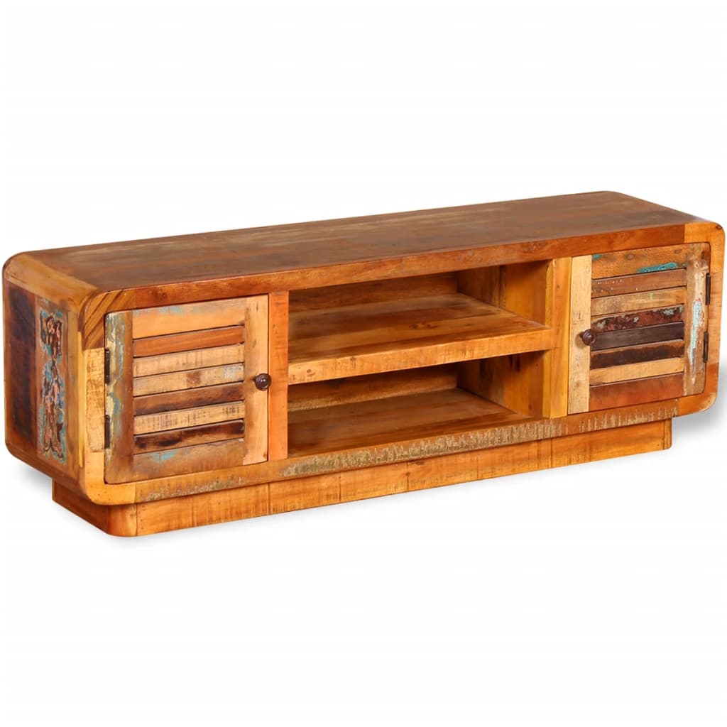 vidaXL Mueble de TV madera maciza reciclada 120x30x40 cm - Image 3