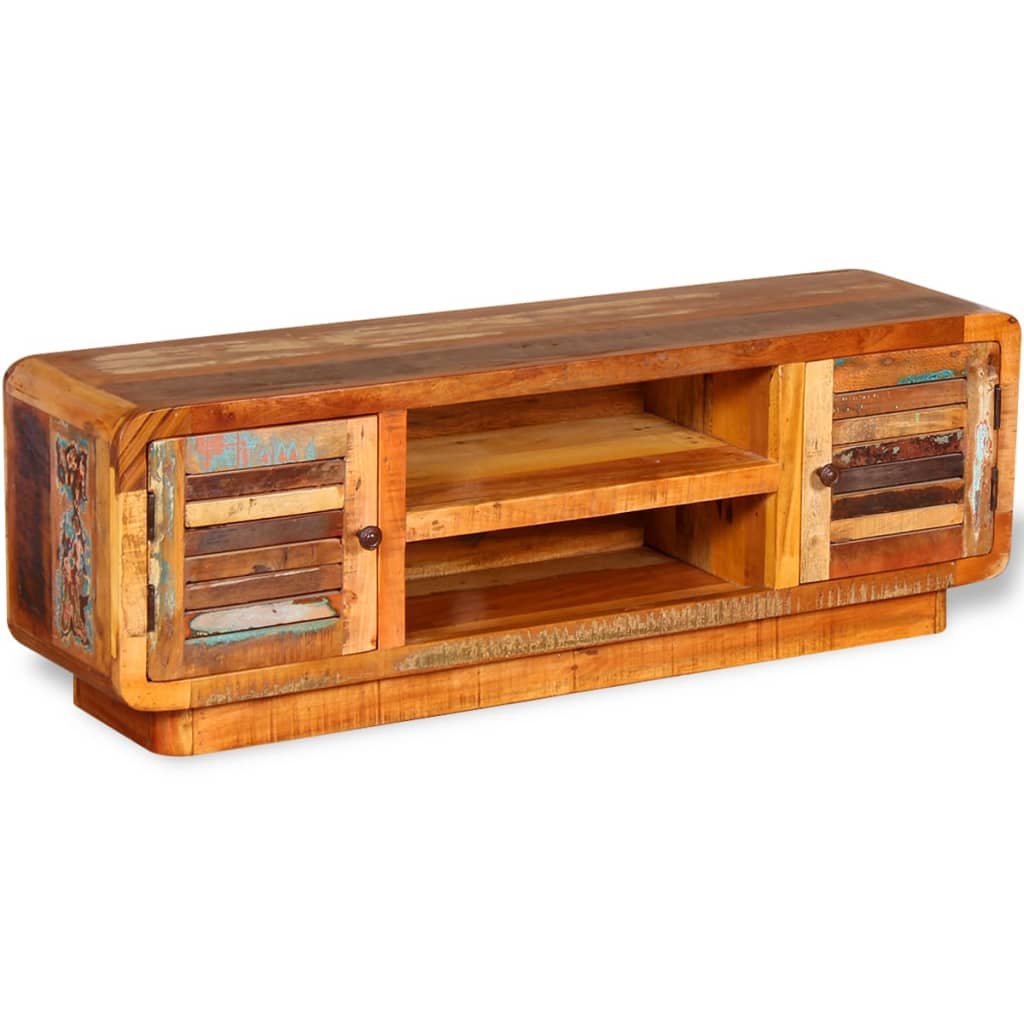 vidaXL Mueble de TV madera maciza reciclada 120x30x40 cm