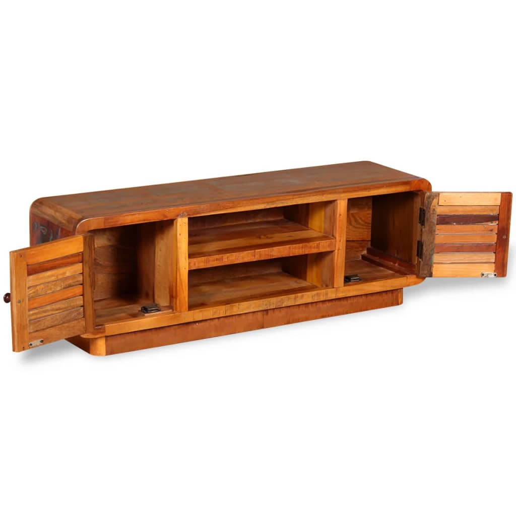 vidaXL Mueble de TV madera maciza reciclada 120x30x40 cm - Image 6